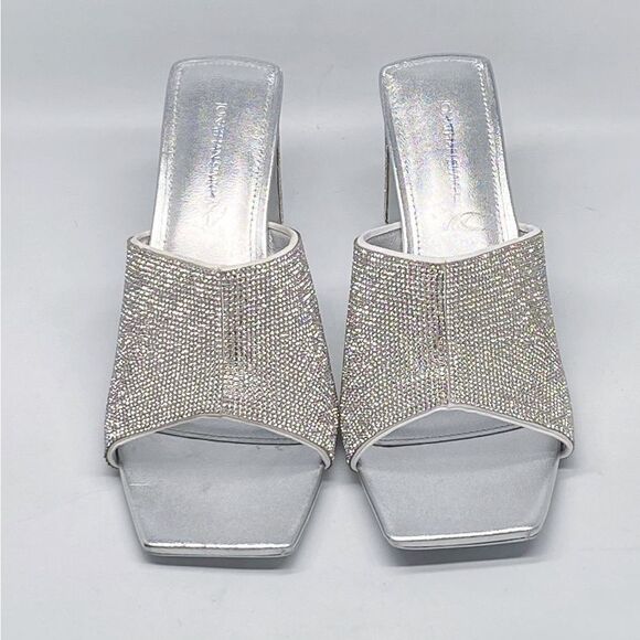SIMKHAI Asia 90MM Crystal-Embellished Leather Mules size 41 - Picture 5 of 16
